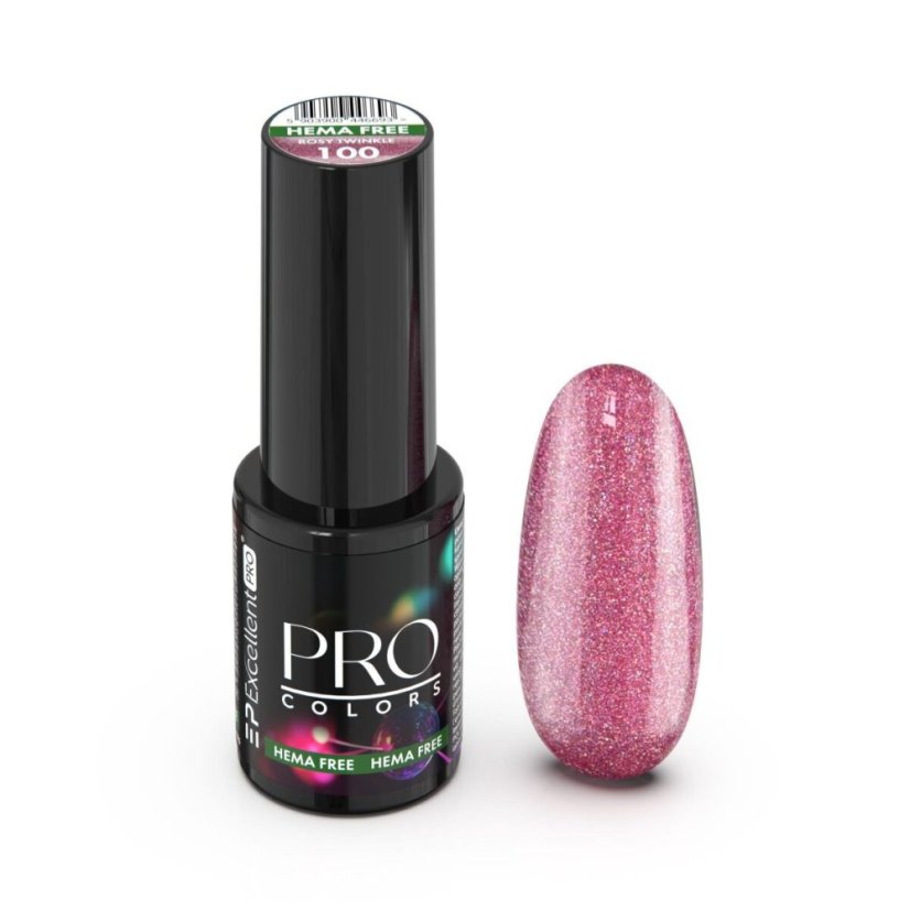 Gel lak PRO Colors Hema Free - č.100 Rosy Twinkle 7 g
