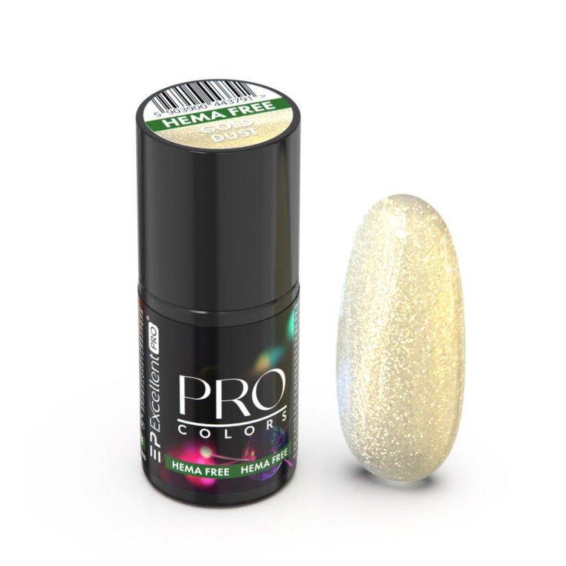 Gel Lak Pro Colors HemaFree 57 GOLD DUST 7g