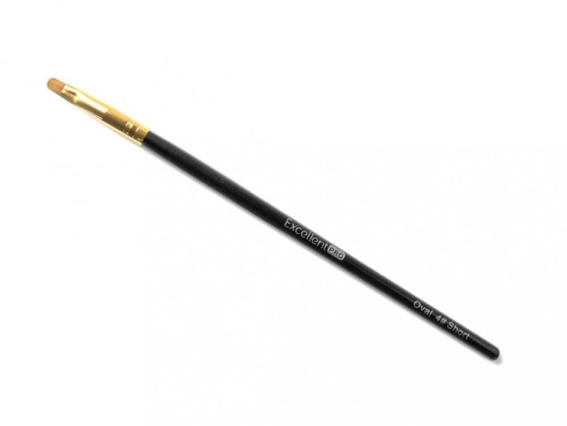 Štětec na gél č.4  Oval černý