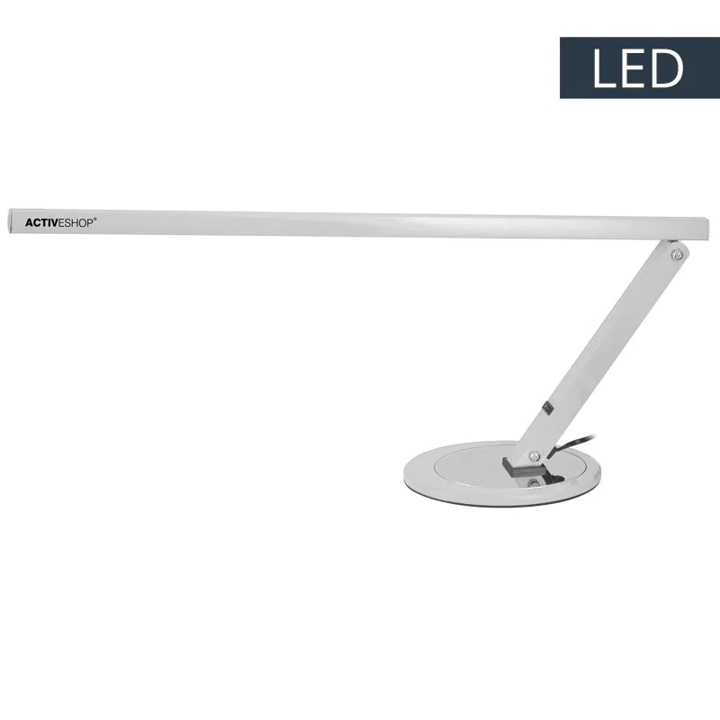 Kozmetická stolová lampa -SLIM LED- hliníkovo-strieborná