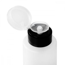 Plastový dávkovač s pumpičkou - čierny pásik 170 ml