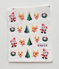 Vodolepky na zdobenie nechtov - Santa Claus BLE1579