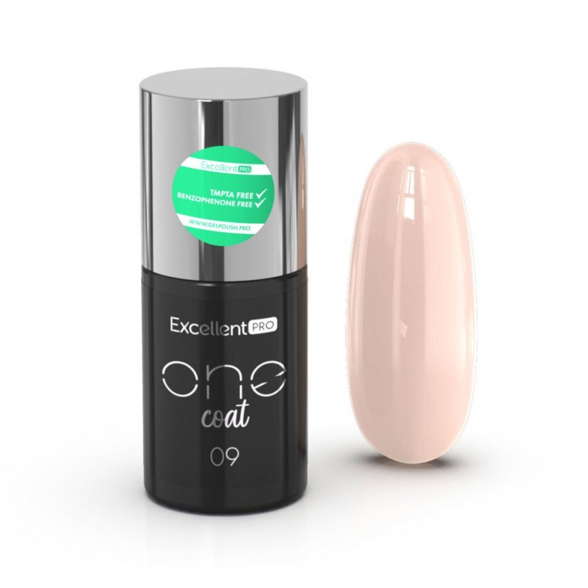 Gel lak Excellent pro One Coat 09, Light Pink 7g