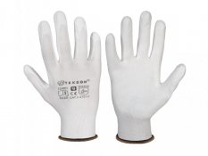Ochranné pracovné rukavice Tekson polomokré - biele