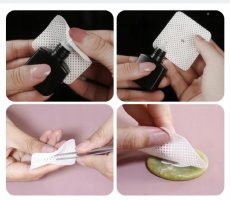 BEZPRAŠNÉ VATOVÉ TAMPONY NA MANIKÚRU SILNÉ RŮŽOVÉ 600 KS