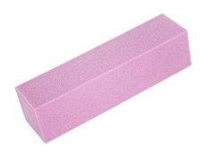 Brusný blok na nechty - růžový