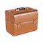 Kozmetický kufrík - zlatý hladký