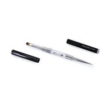 Oboustranný štětec na gel a zdobení s kamínky Excellent PRO 2in1 – Oval #6 / Deco 7 mm