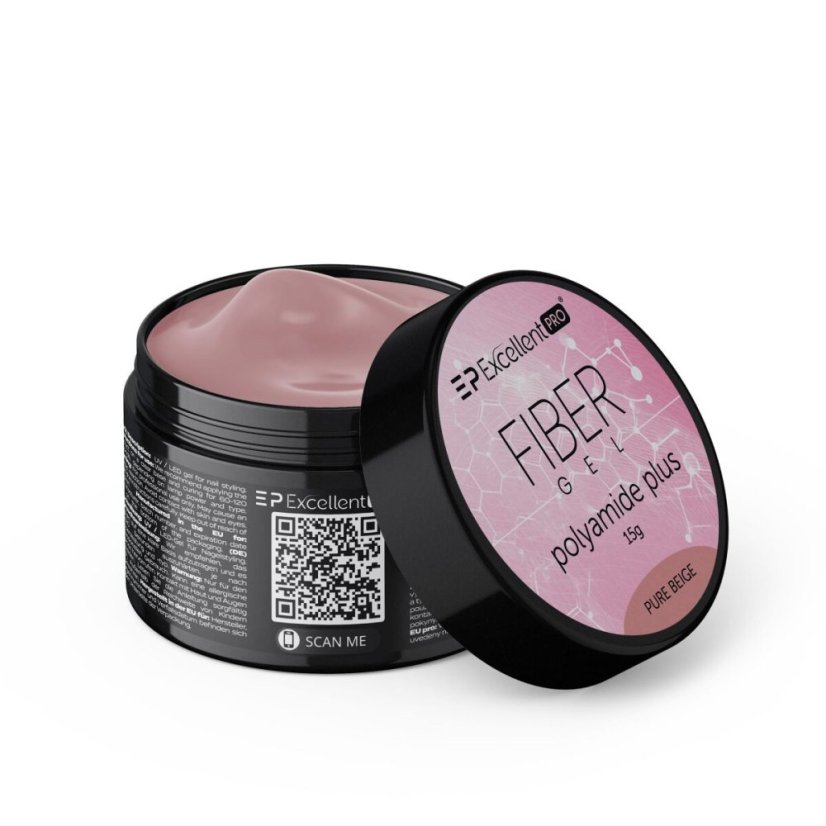 Excellent PRO FIBER GEL - Polyamide Plus PURE BEIGE 15g