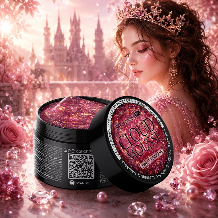 STAVEBNÝ GÉL Cloud Mousse SWEET PRINCESS 15g
